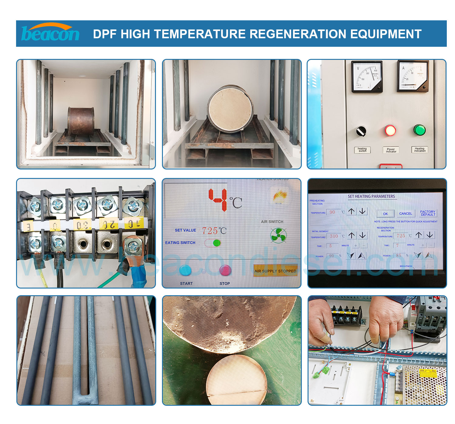 Оборудование для высокотемпературной регенерации DPF 30 кВт (без смотрового отверстия)