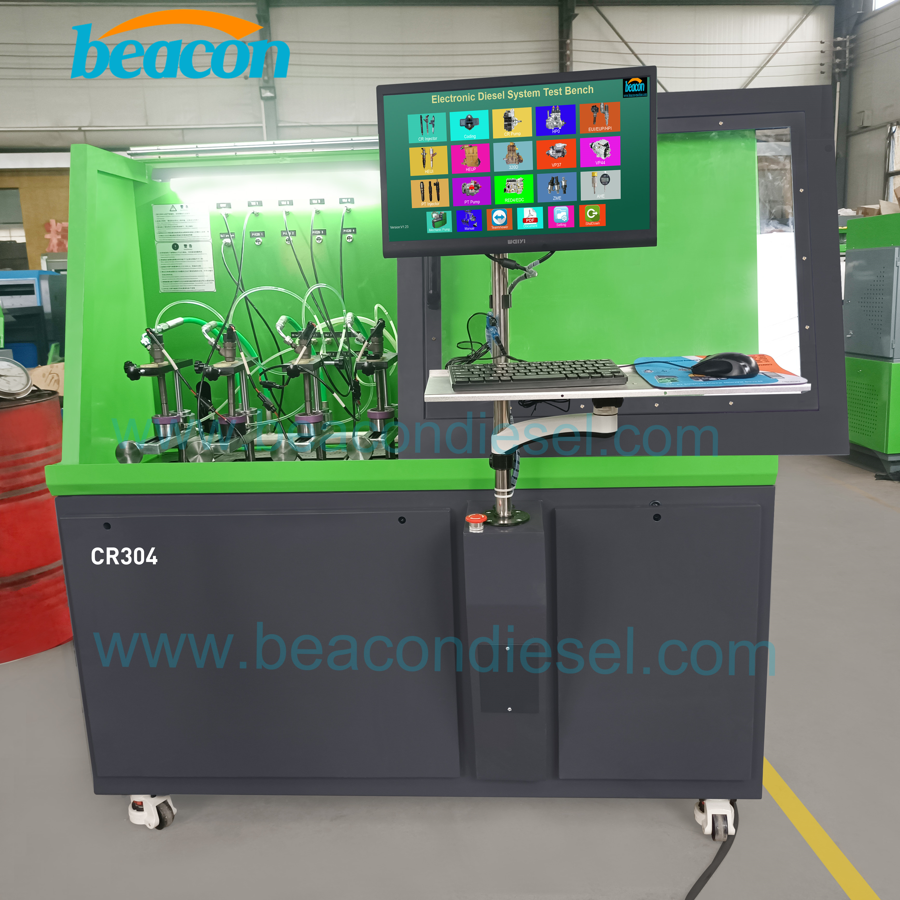 Новейшая модель Taian Beacon Machine Cr304 Common Rail Diesel Injector Test Bench Диагностические инструменты