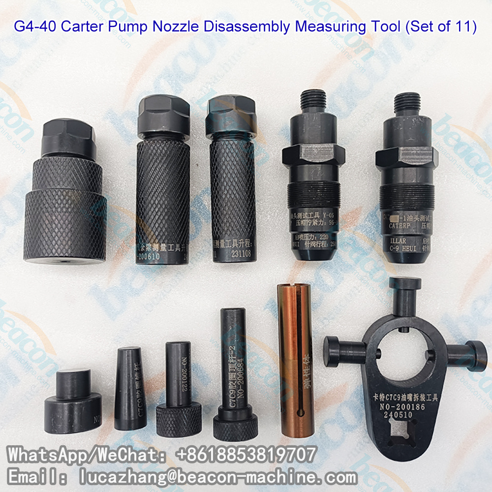 Набор инструментов G4-40 для снятия и установки форсунок Caterpillar C7 C9, 10 предметов.