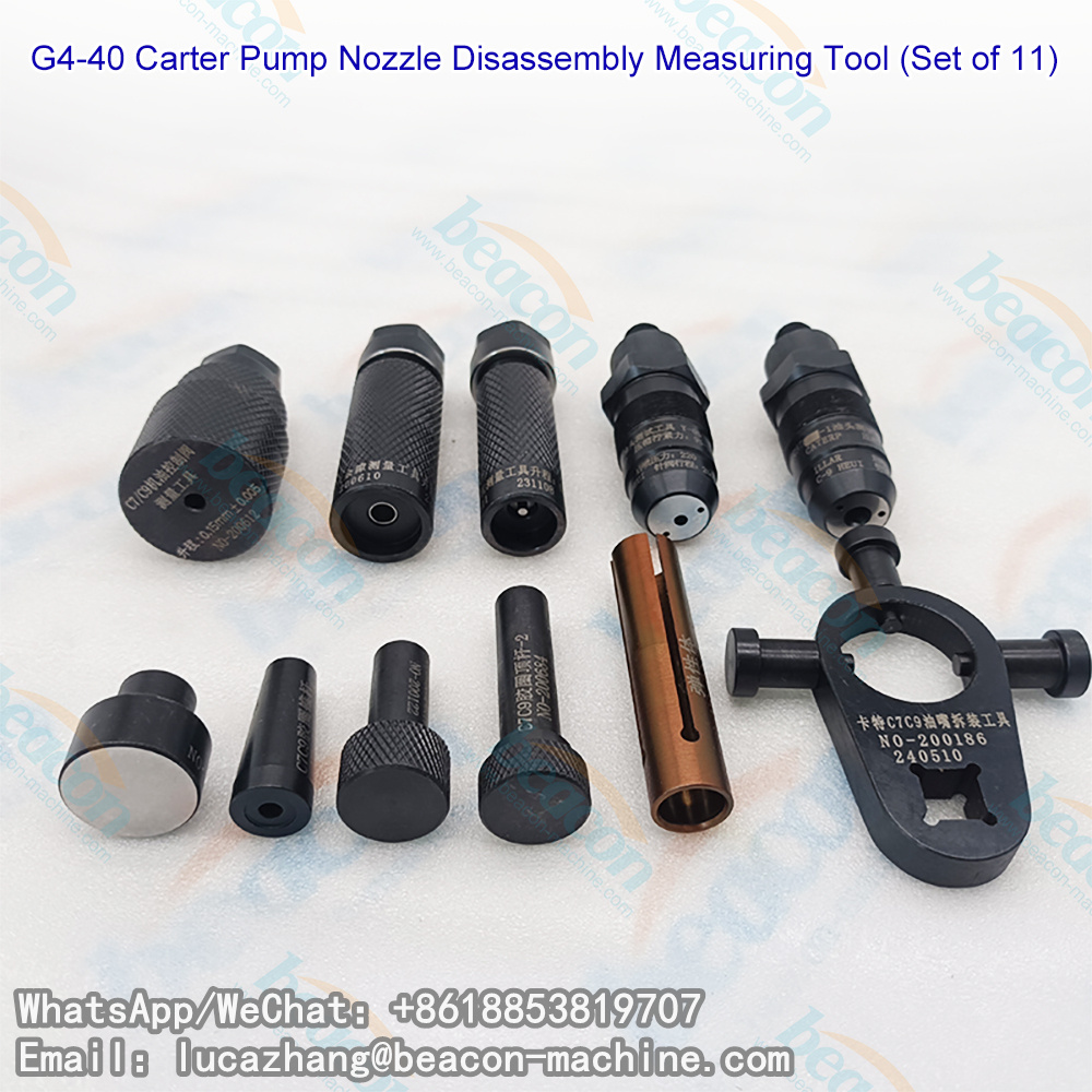 Набор инструментов G4-40 для снятия и установки форсунок Caterpillar C7 C9, 10 предметов.