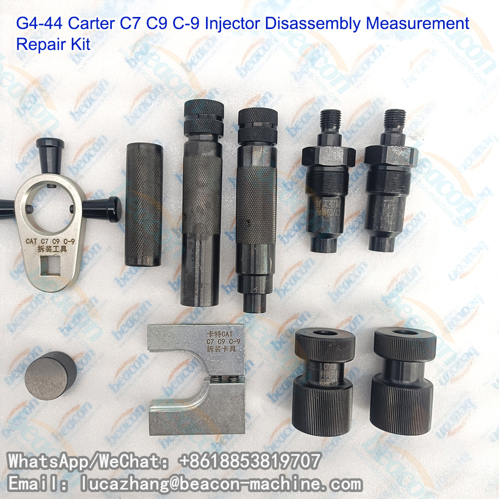 G4-44 Разборка, измерение и ремонт форсунок Caterpillar C7 C9 C-9. Инструмент для снятия форсунок Cat C7.