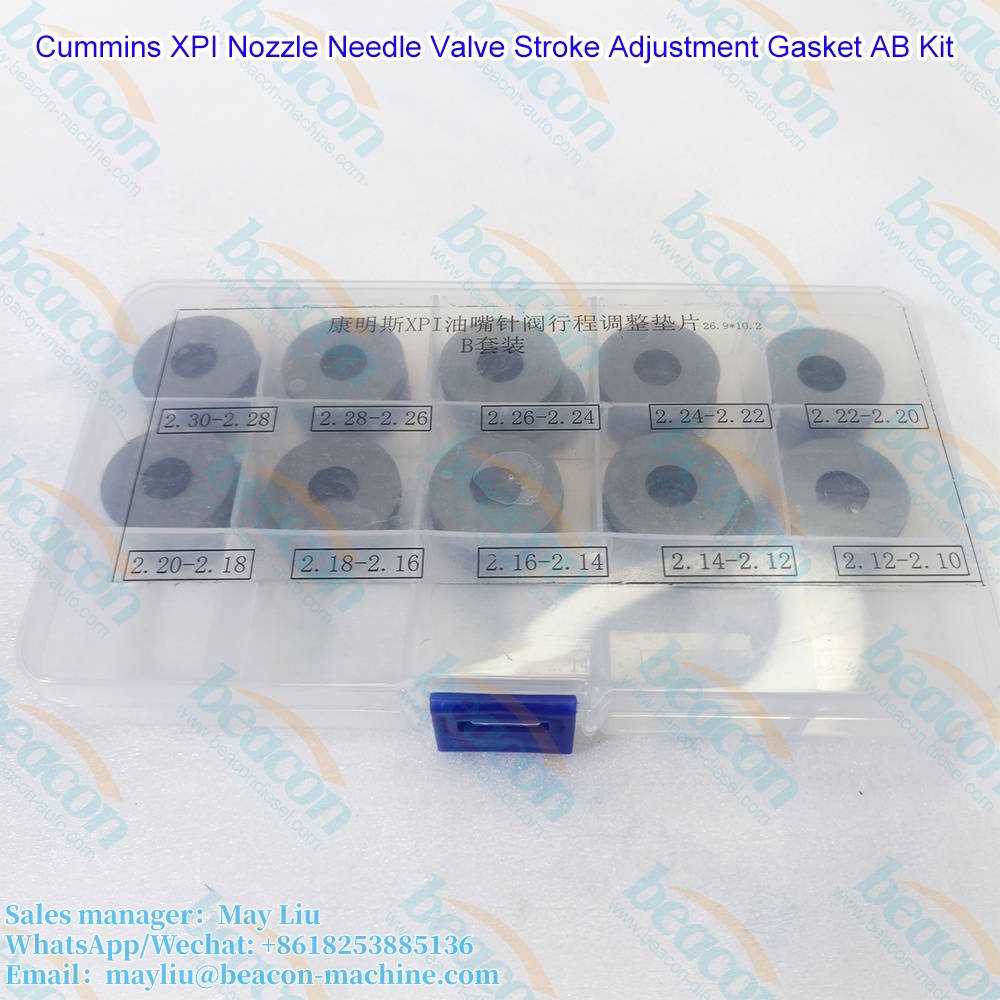 Комплект регулировочных проставок и регулировочных прокладок AB для форсунок Cummins