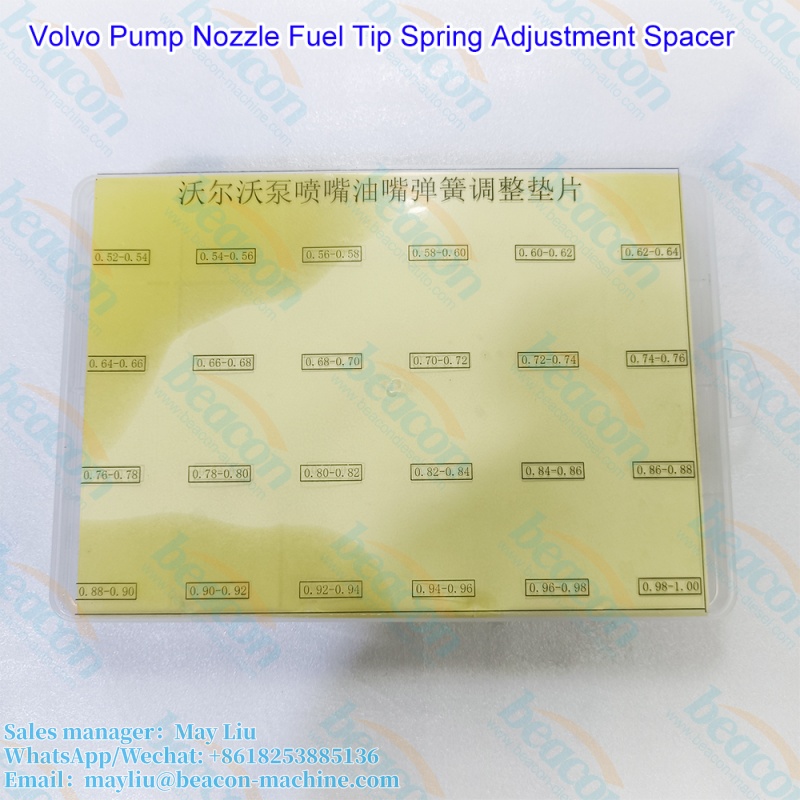 Регулировочная прокладка пружины соленоида форсунки насоса, регулировочные проставки для форсунок Volvo